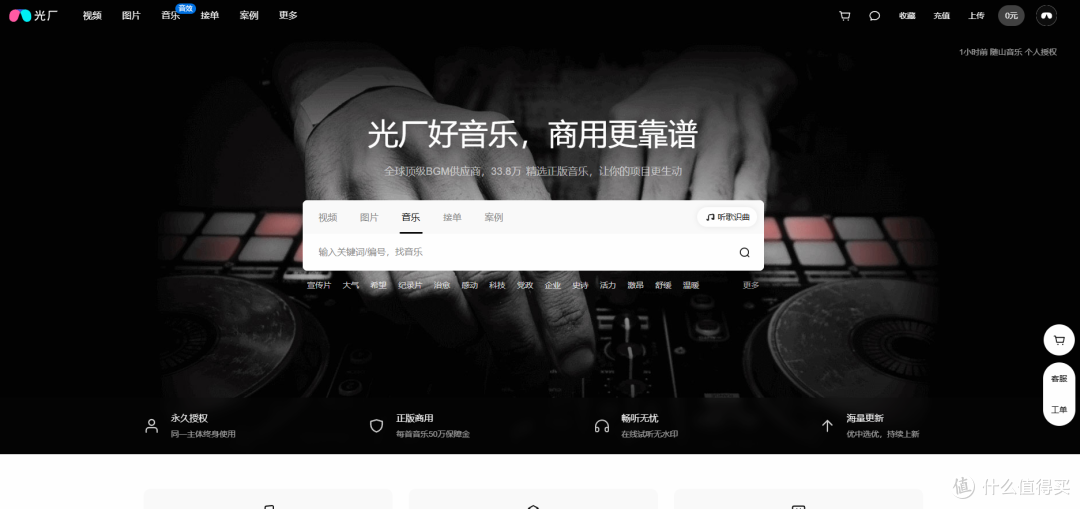 8个循环背景音乐网站对比:商业视频与长期内容项目如何选曲