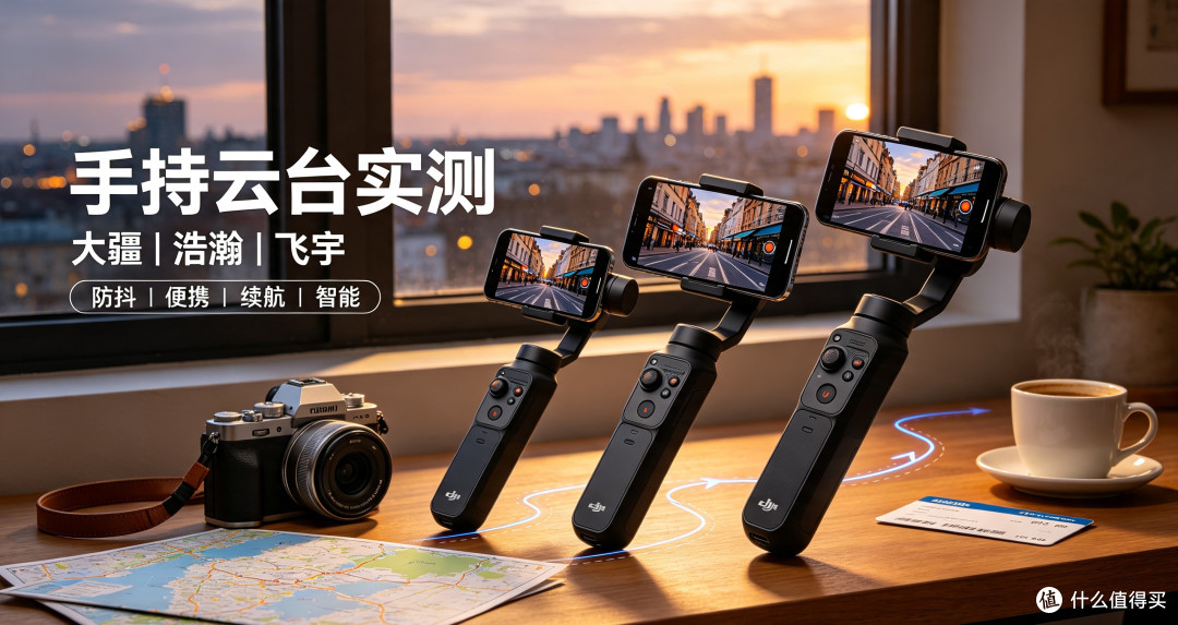 手持云台对比:大疆、浩瀚、飞宇入门款稳定器实测