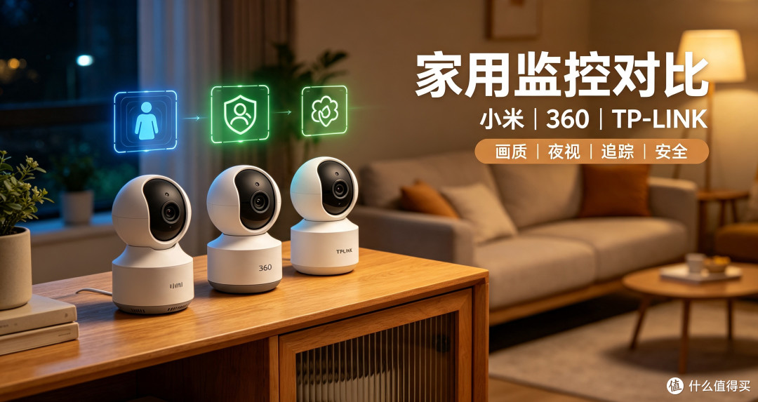 家用监控摄像头对比:小米、360、TP-LINK室内摄像头实测