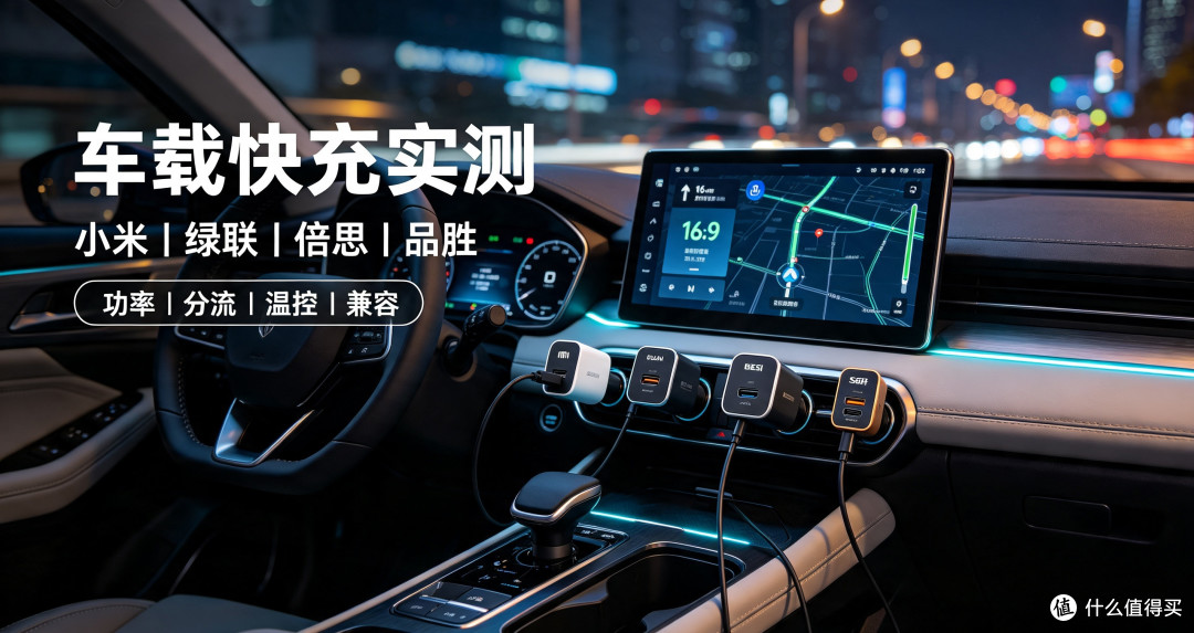 车载快充头对比：小米、绿联、倍思、品胜车充实测