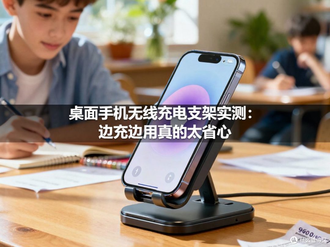 桌面手机无线充电支架实测:边充边用真的太省心