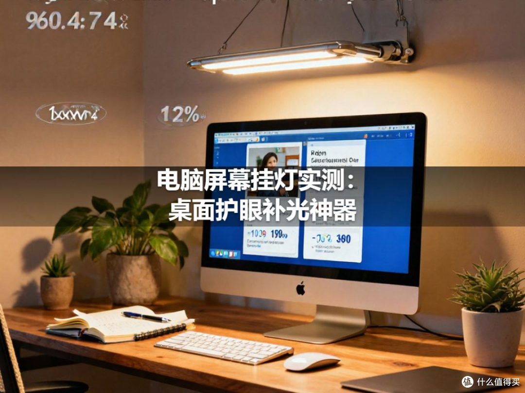 电脑屏幕挂灯实测：桌面护眼补光神器