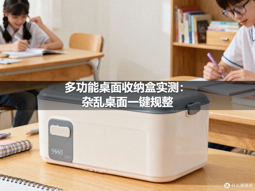 多功能桌面收纳盒实测:杂乱桌面一键规整
