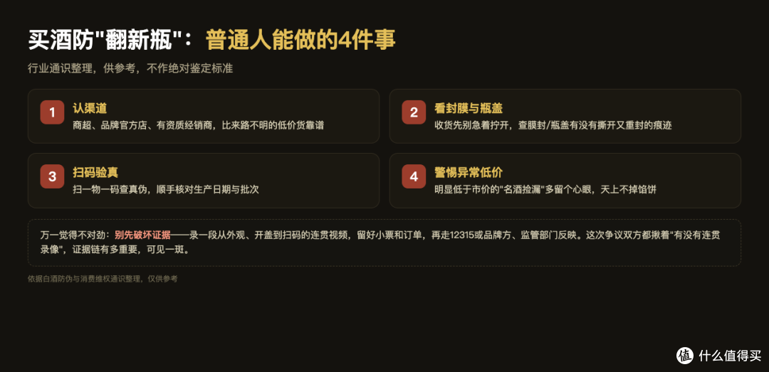 买酒防翻新瓶：普通人能做的4件事