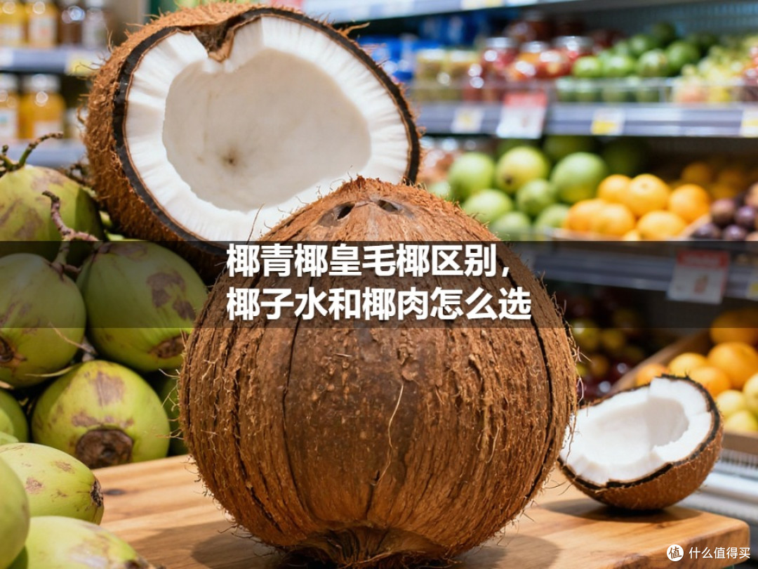 椰青椰皇毛椰区别,椰子水和椰肉怎么选