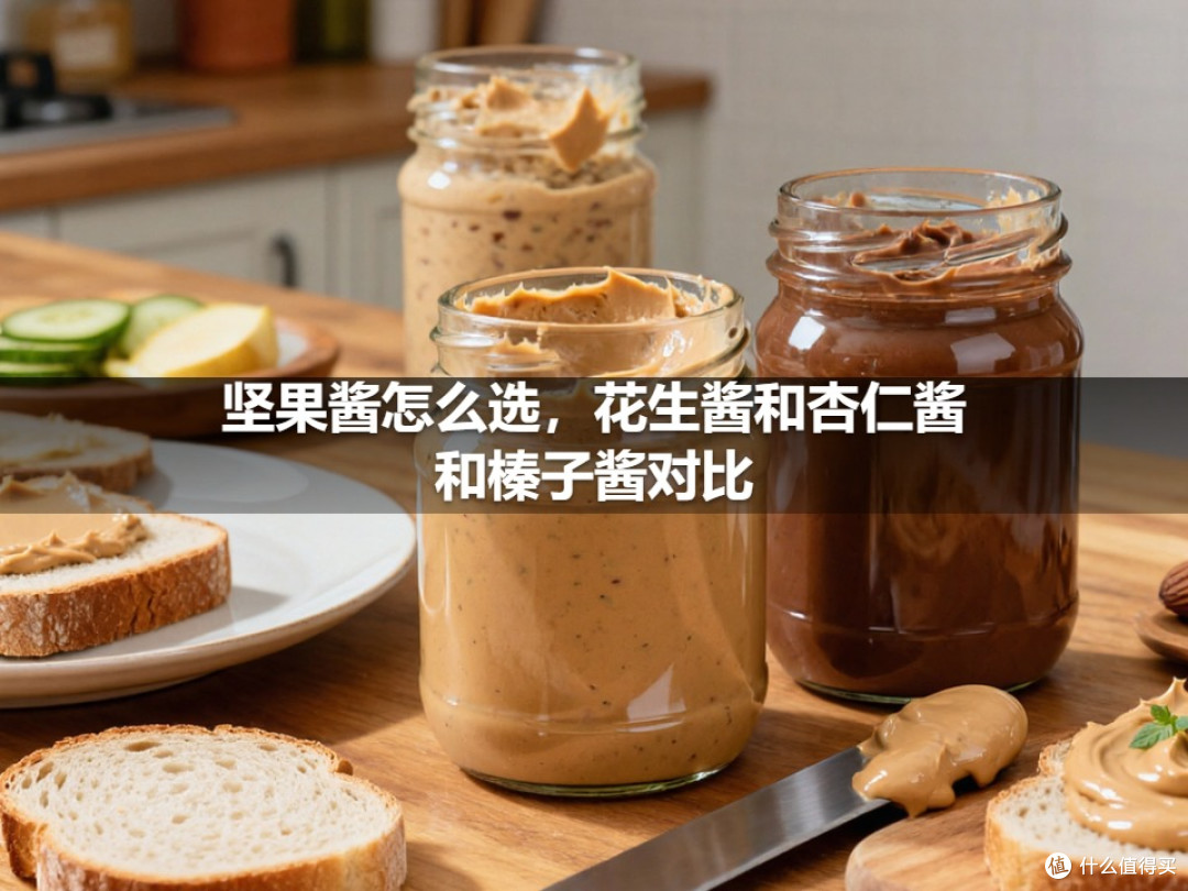 坚果酱怎么选,花生酱和杏仁酱和榛子酱对比