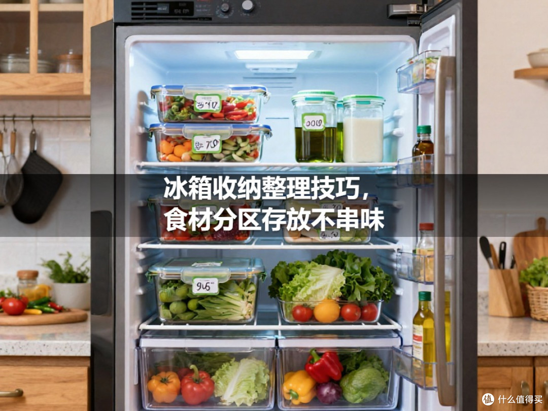 冰箱收纳整理技巧,食材分区存放不串味