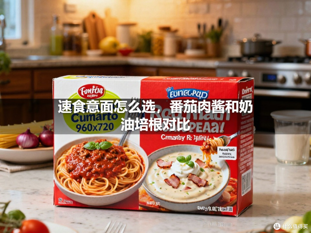速食意面怎么选,番茄肉酱和奶油培根对比