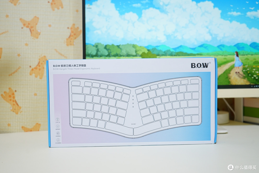 打工人的腕部“自救”:BOW-HD429CL人体工学键盘深度体验