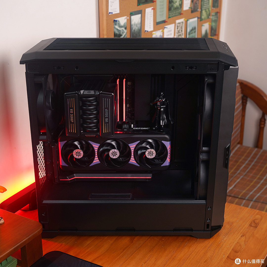 黑武士—9900X+ProArt X870+RTX5080+酷冷HAF II 500机箱装机分享