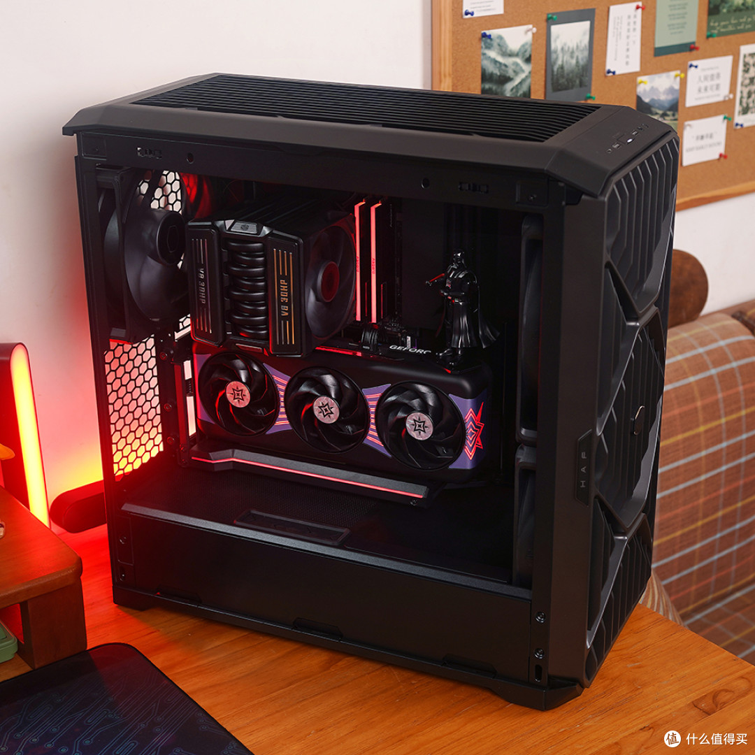 黑武士—9900X+ProArt X870+RTX5080+酷冷HAF II 500机箱装机分享