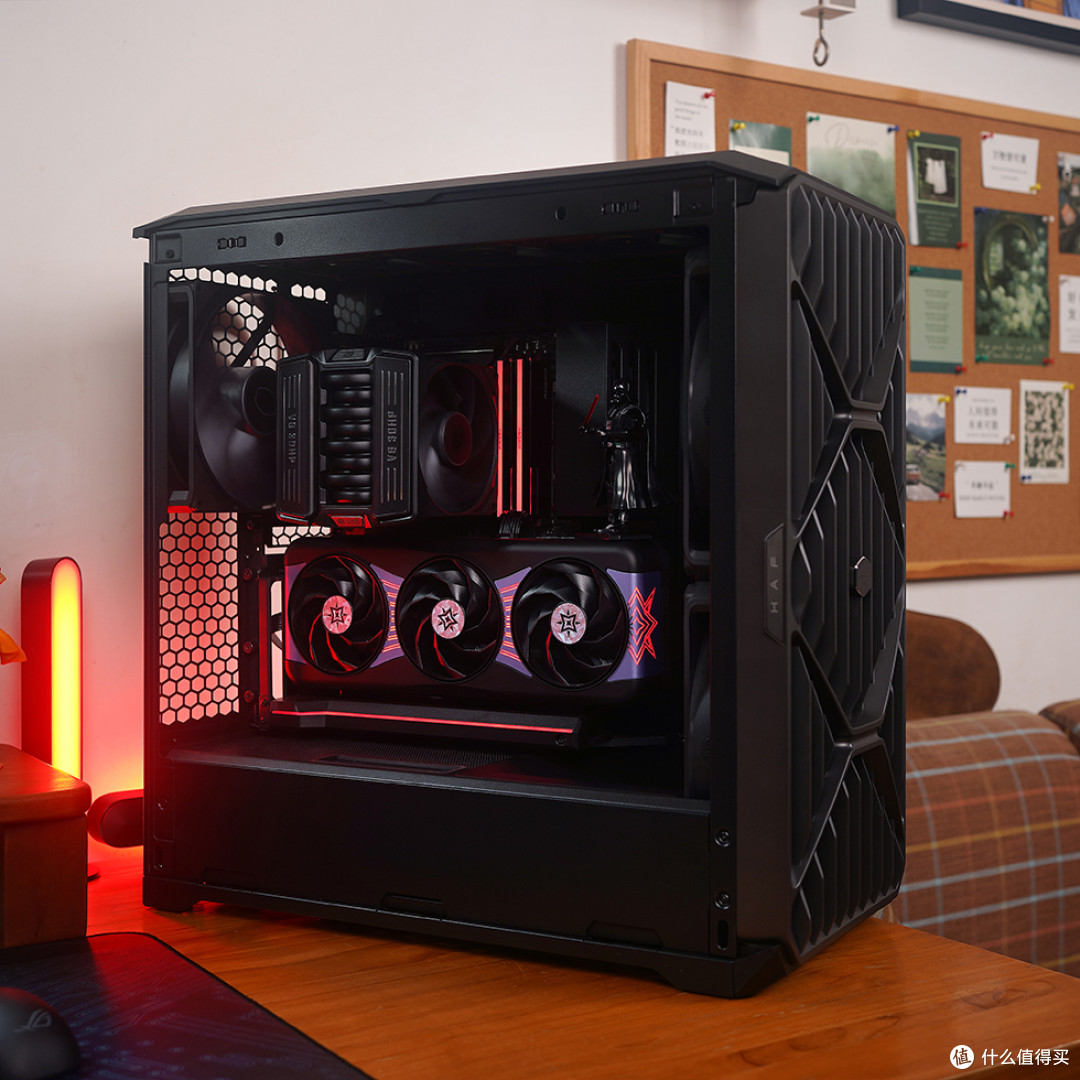 黑武士—9900X+ProArt X870+RTX5080+酷冷HAF II 500机箱装机分享