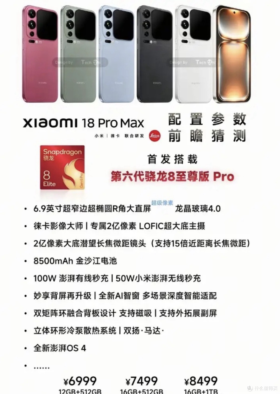 小米18 Pro Max配置曝光:双2亿徕卡影像加持,但售价直逼7000元