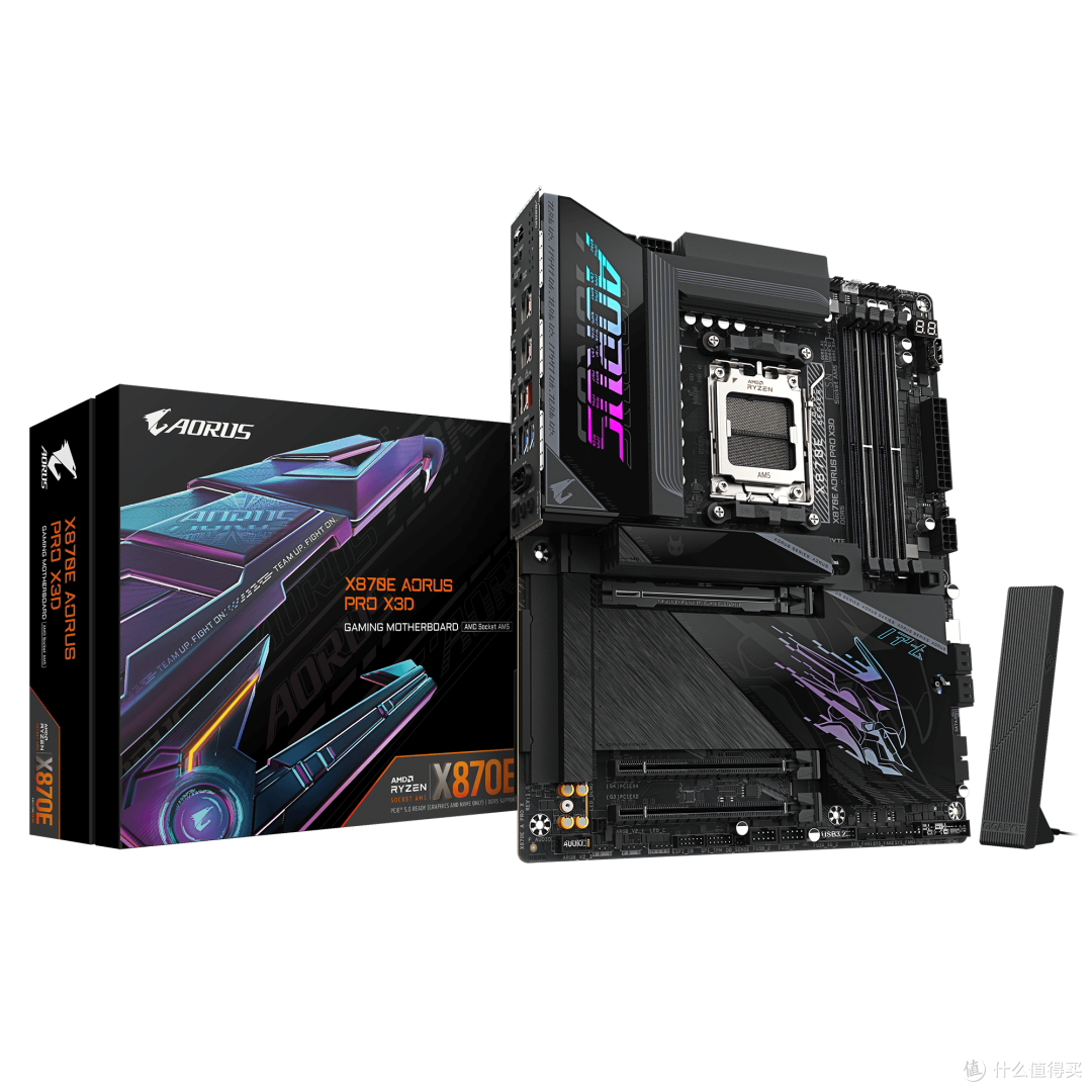 真的打鸡血了!X3D的最佳拍档:技嘉X870E AORUS PRO X3D电竞雕