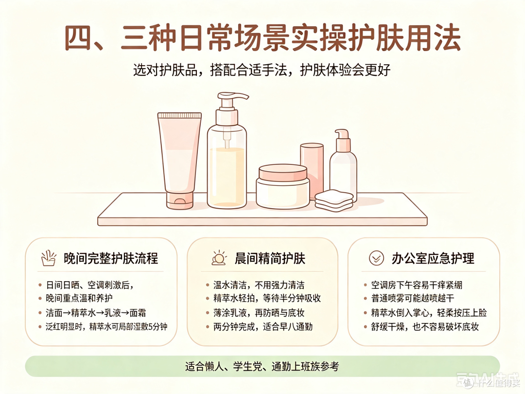 分享换季“干痒红”适用的保湿套装筛选逻辑，从肤质倒推更靠谱