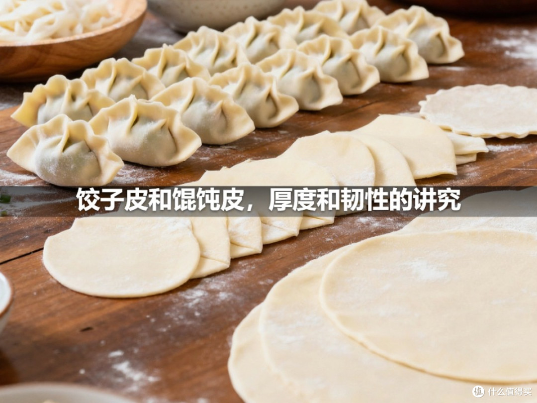 饺子皮和馄饨皮,厚度和韧性的讲究