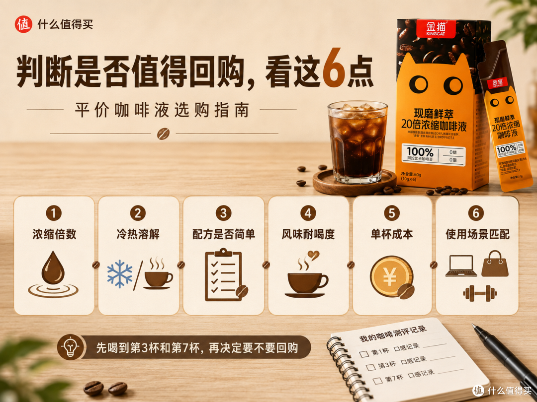 平价咖啡液值不值得回购？喝到第3杯和第7杯再决定，选购避坑指南