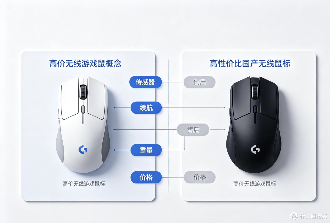 千元GPW与国产鼠标的性价比对比