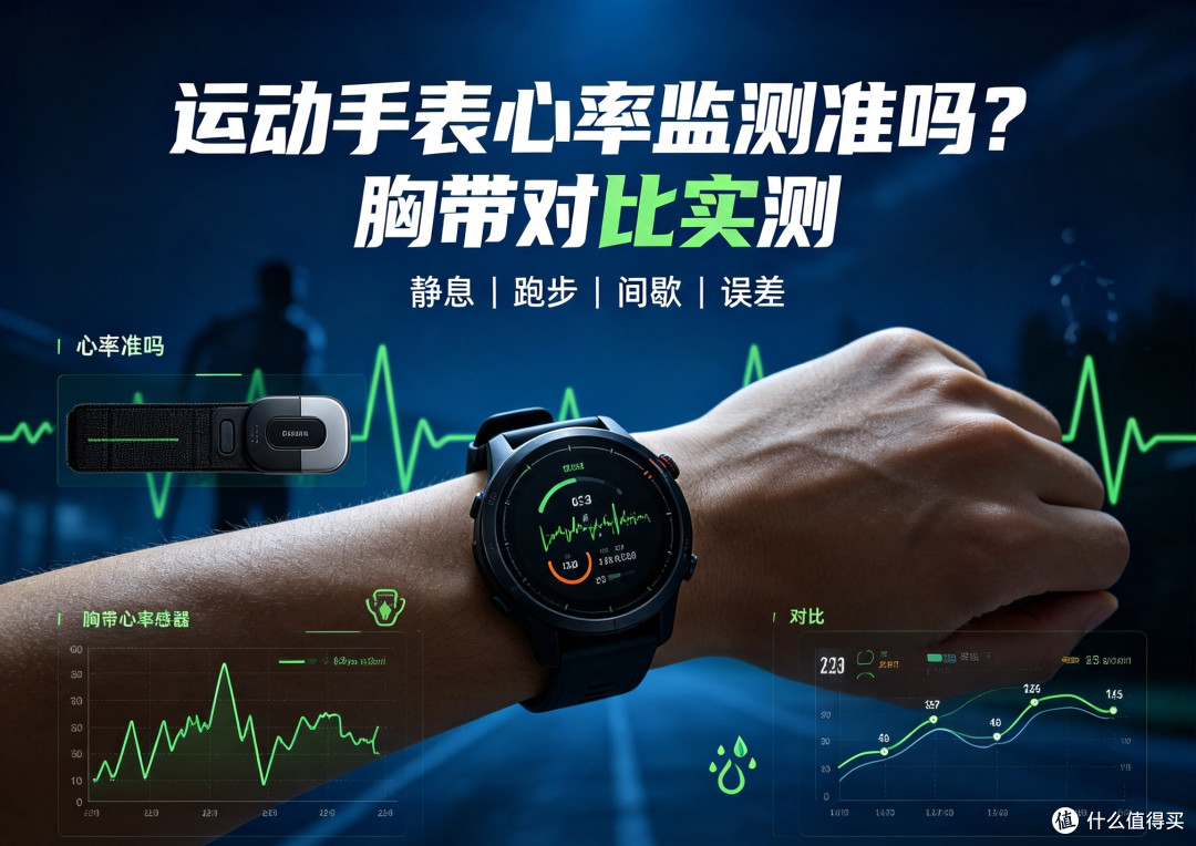 运动手表心率监测准吗?胸带对比实测