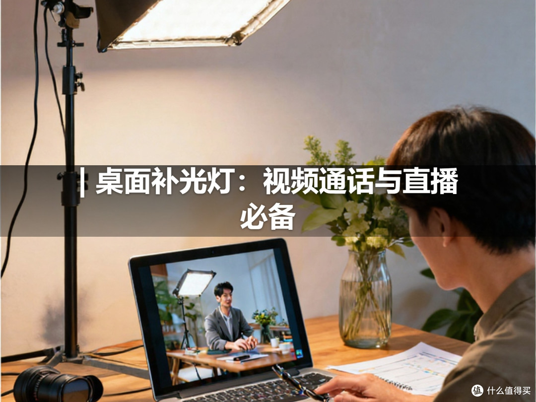 | 桌面补光灯：视频通话与直播必备
