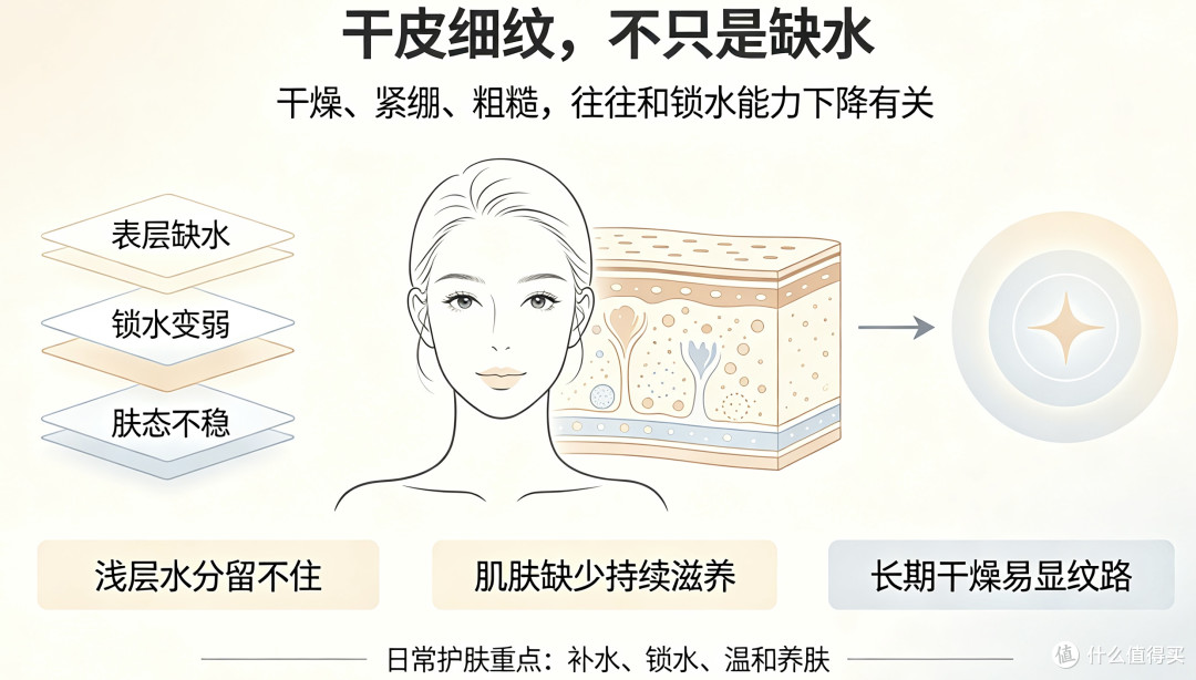干皮细纹越来越多?这样补水养肤真的很稳