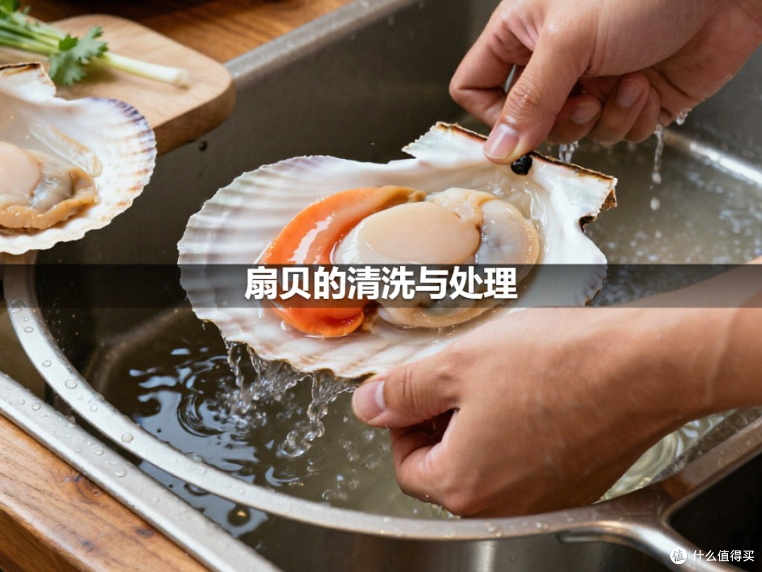 扇贝的清洗与处理