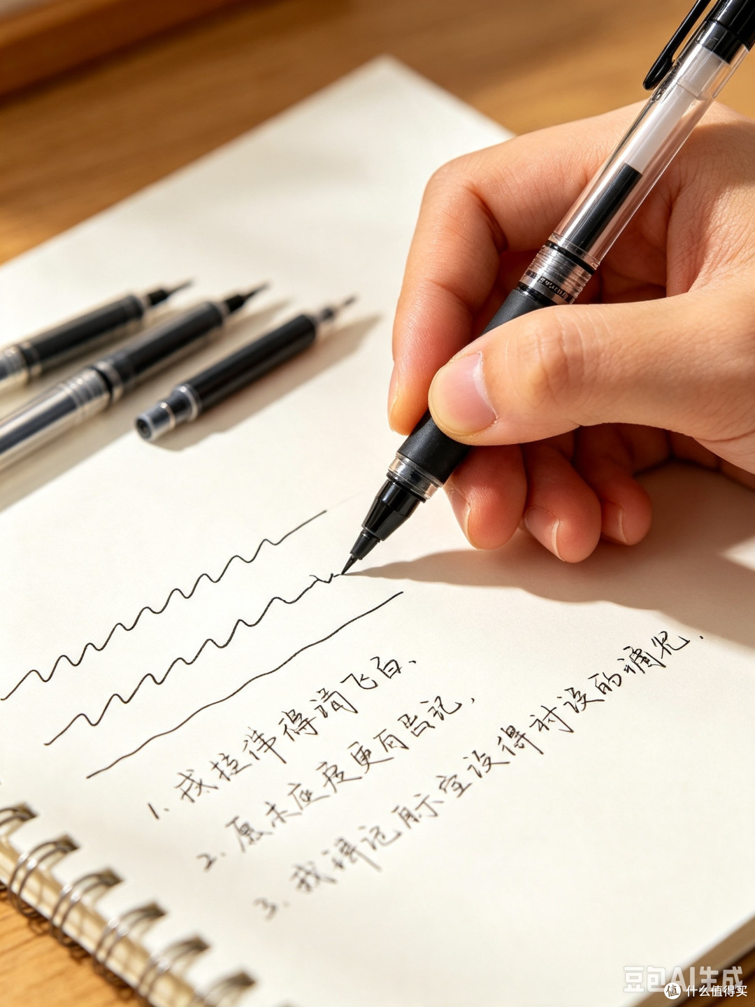 顺滑不断墨笔芯,学生党必备