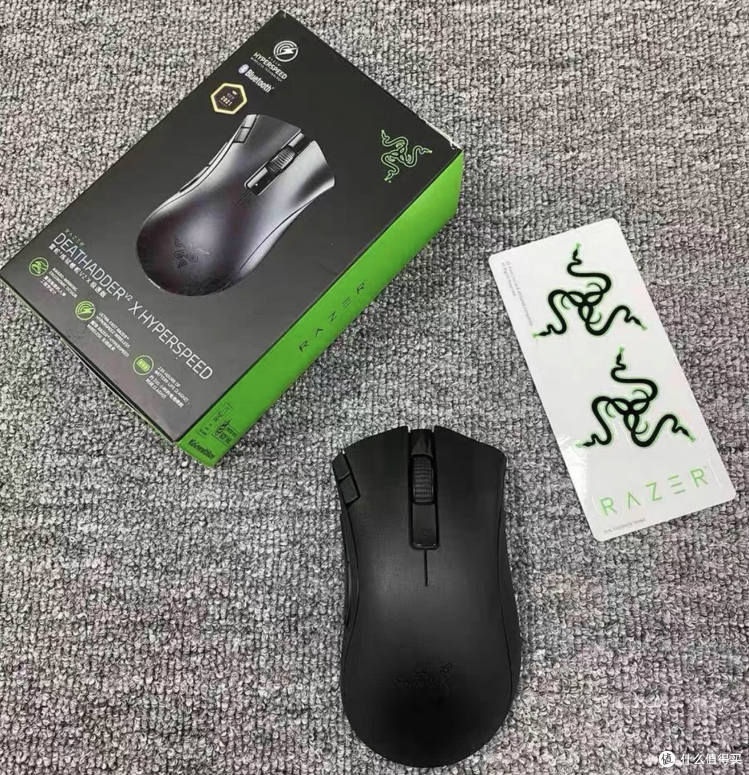 雷蛇蝰蛇V2 X闲鱼95块捡漏,14000DPI双模连接,百元内无线鼠首选