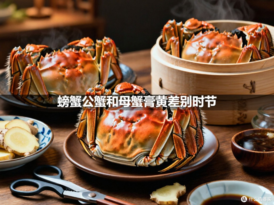 螃蟹公蟹和母蟹膏黄差别时节