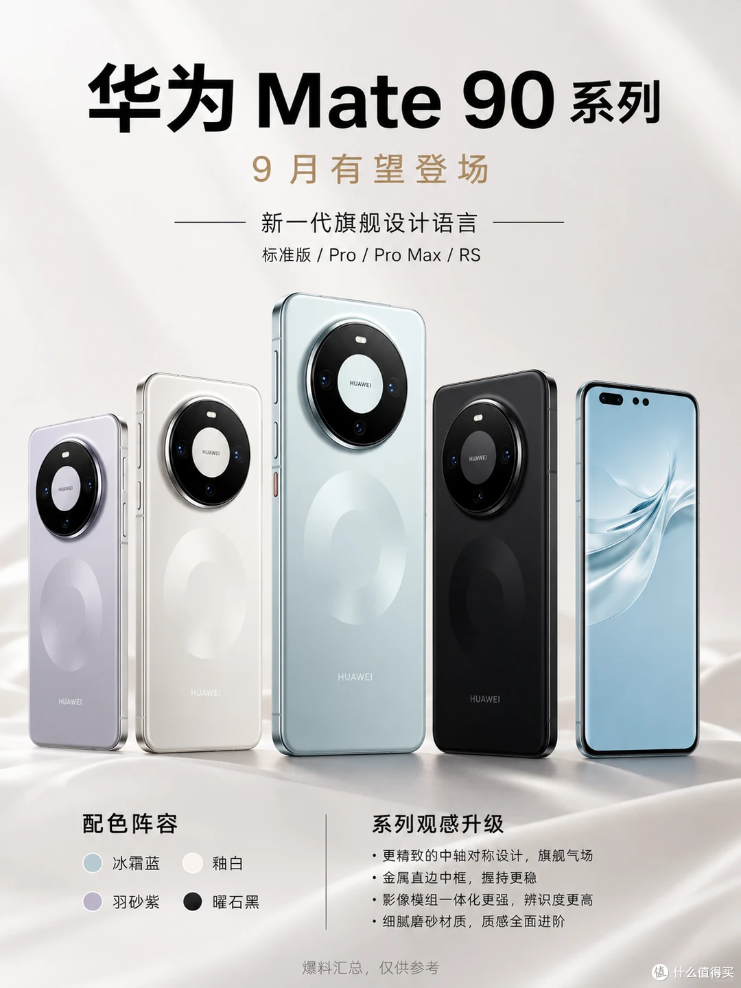 华为Mate90定档9月23日：新麒麟芯片+顶配卫星通话，诚意拉满