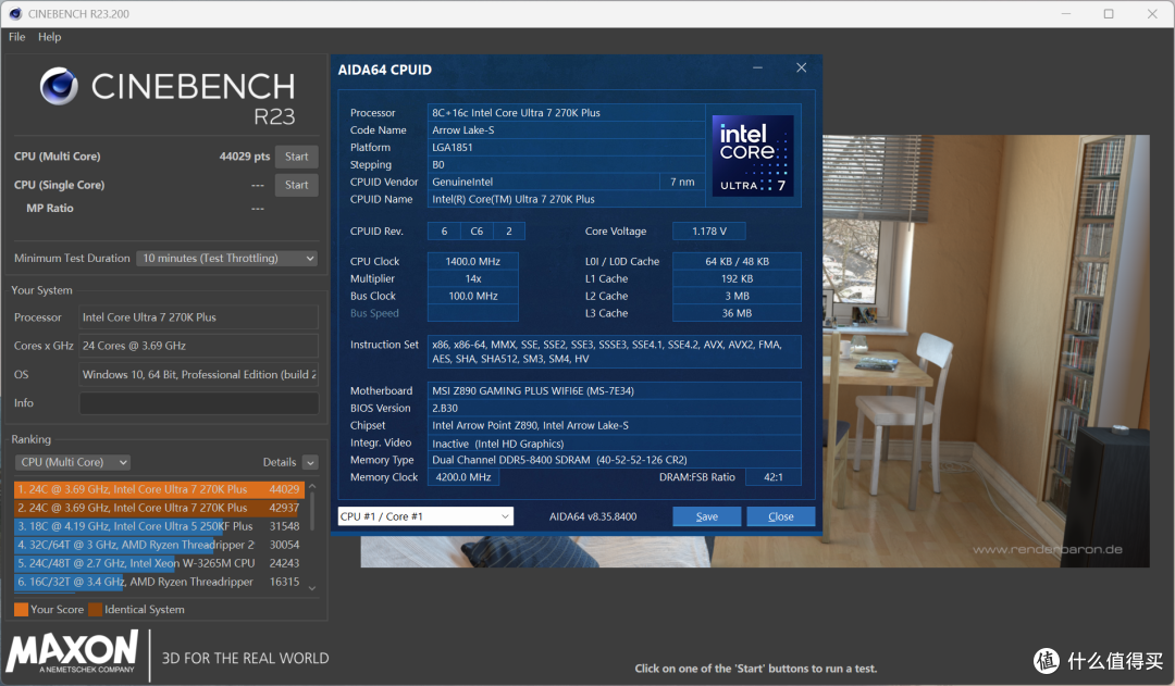 微星Z890 GAMING PLUS WIFI6E评测:压270K Plus供电稳超频能打