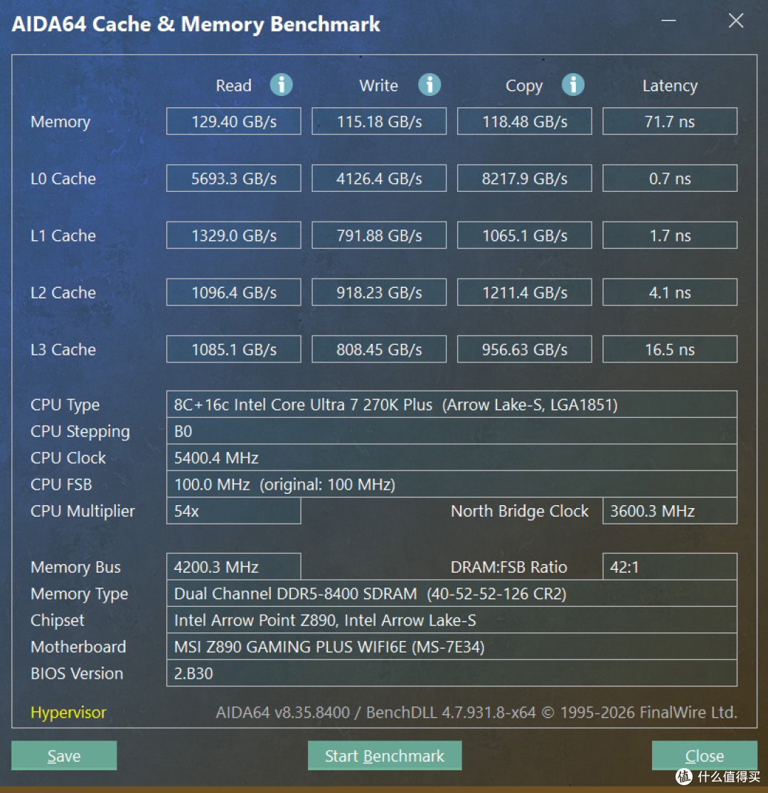 微星Z890 GAMING PLUS WIFI6E评测:压270K Plus供电稳超频能打