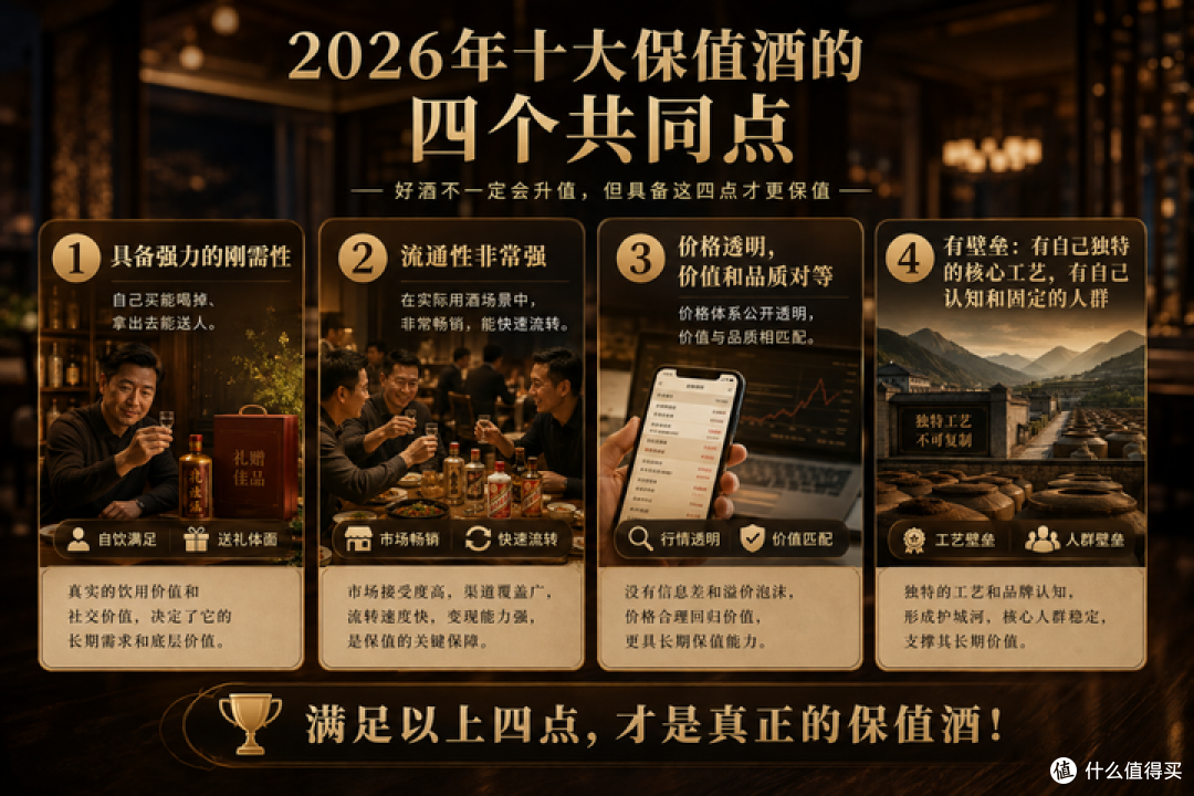 今年还能囤酒吗?2026年最保值的十款白酒,价格最稳白酒清单!