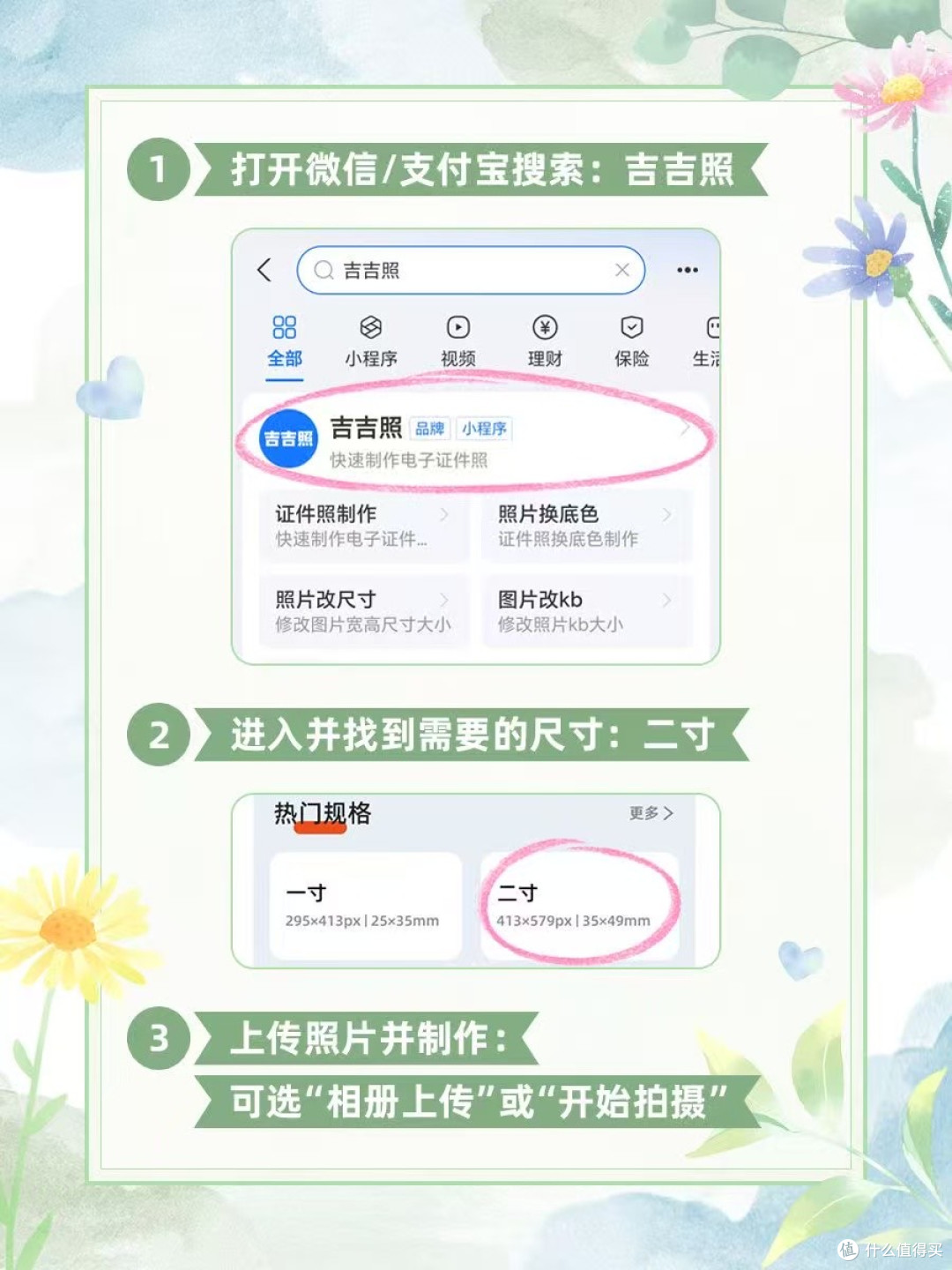 大一寸和二寸照有什么区别?照片尺寸对比和制作教程