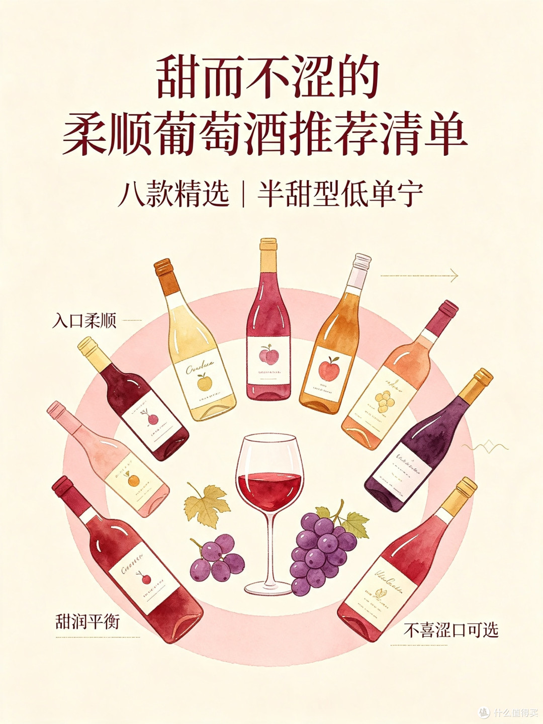 甜而不涩的柔顺葡萄酒推荐清单八款精选