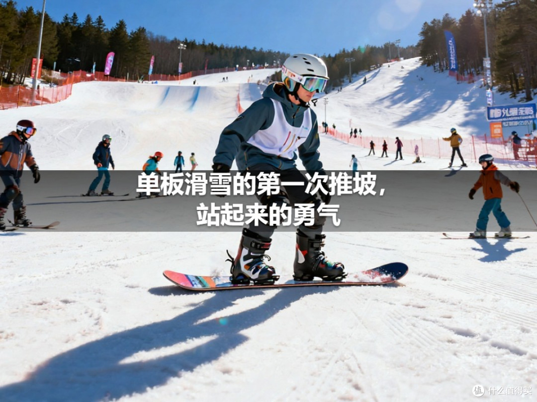 单板滑雪的第一次推坡,站起来的勇气