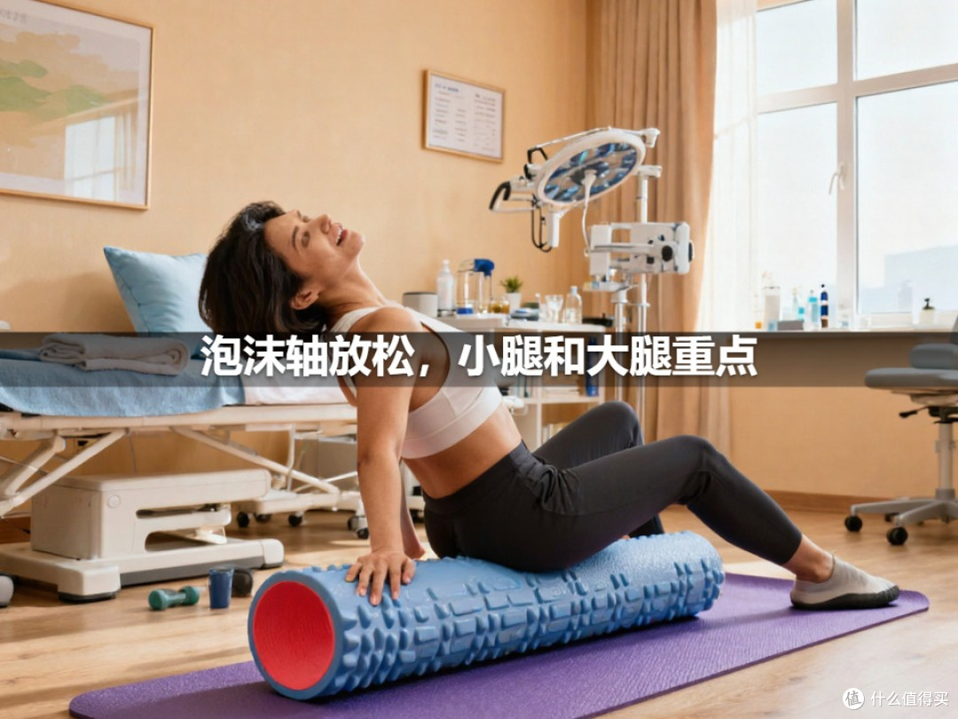 泡沫轴放松，小腿和大腿重点