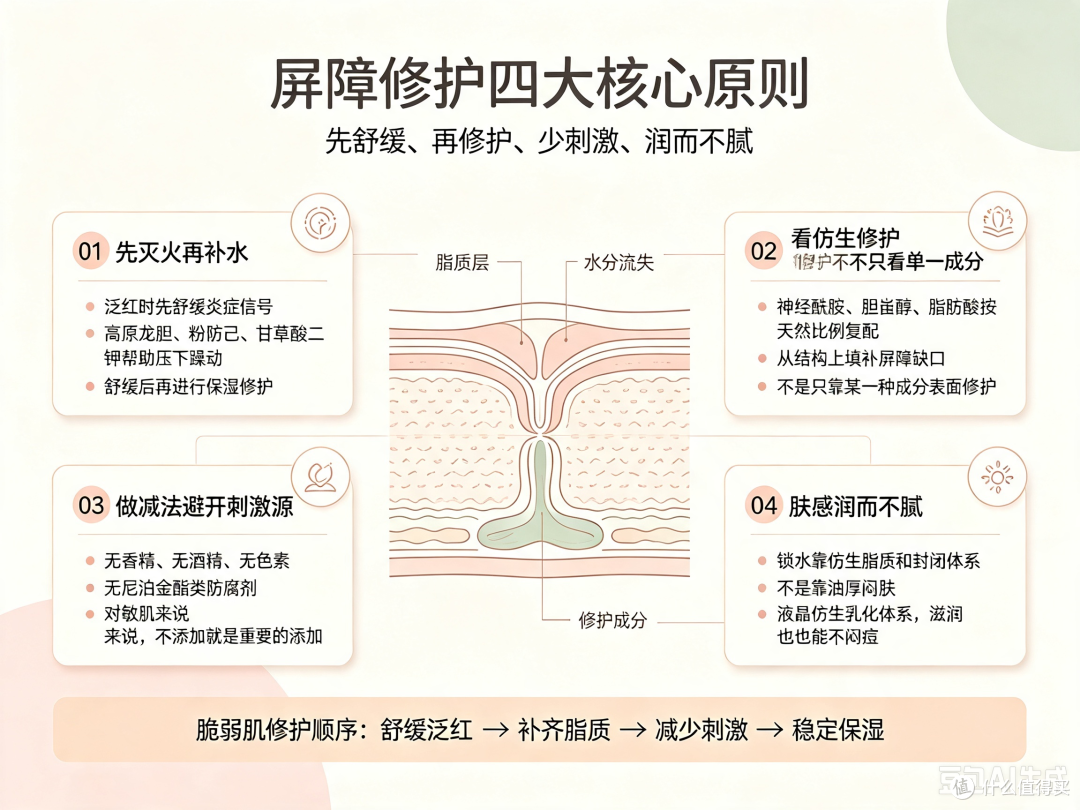 急救≠猛补水?主打舒缓褪红保湿套装该用"减法" 看准配方才到位