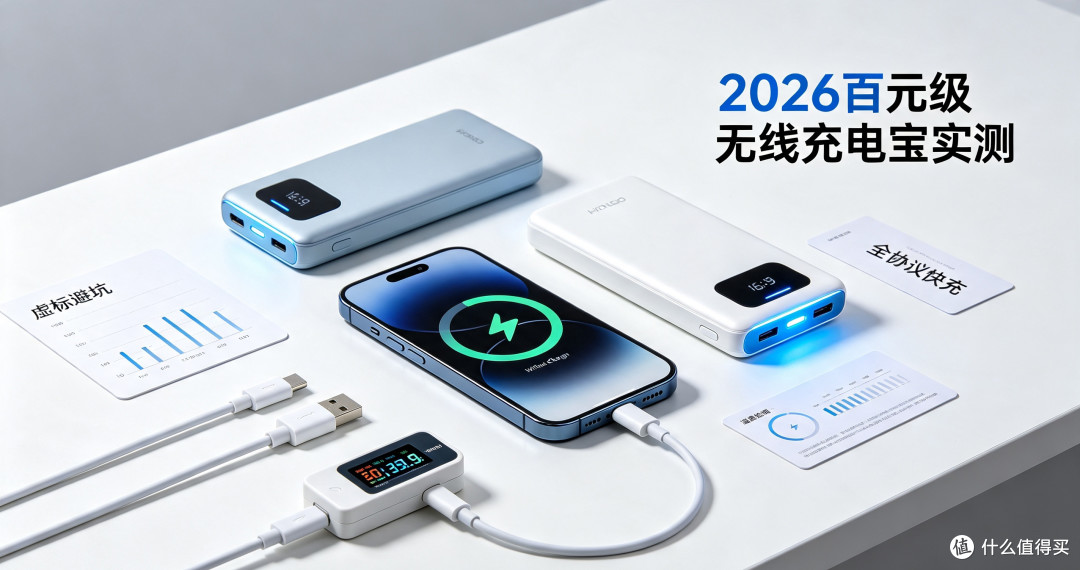 2026百元级无线充电宝实测，容量虚标快充坑点全解析