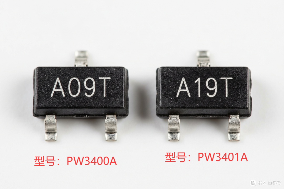 贴片三极管A09T/A19T丝印区别:PW3400A与PW3401A对照表