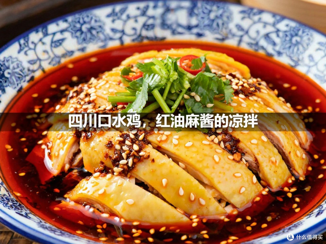 四川口水鸡,红油麻酱的凉拌