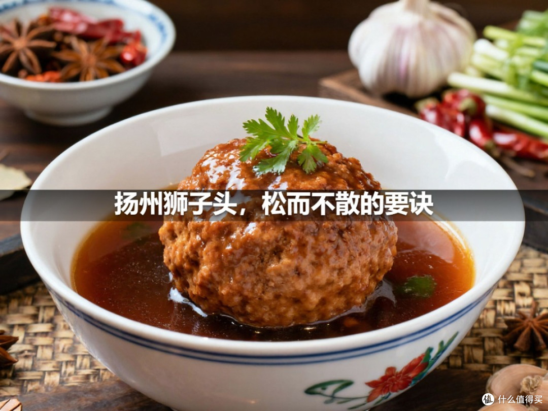 扬州狮子头,松而不散的要诀