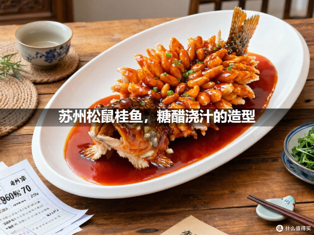 苏州松鼠桂鱼，糖醋浇汁的造型