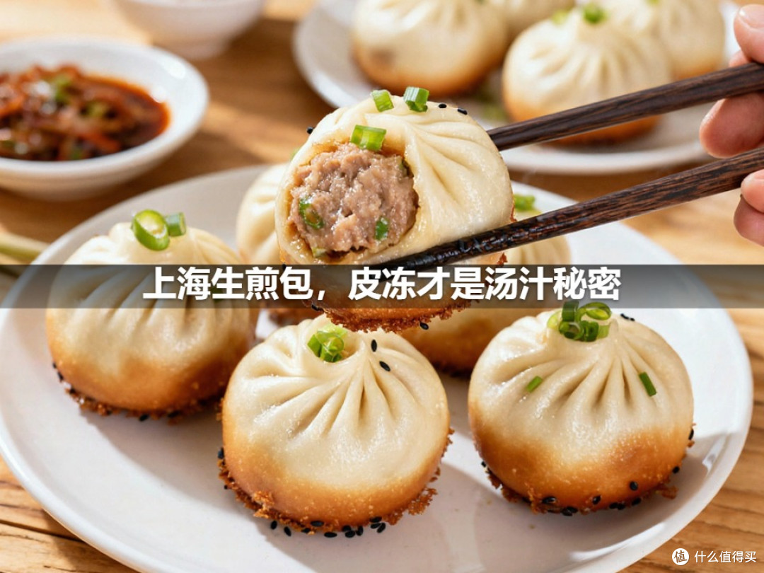 上海生煎包,皮冻才是汤汁秘密