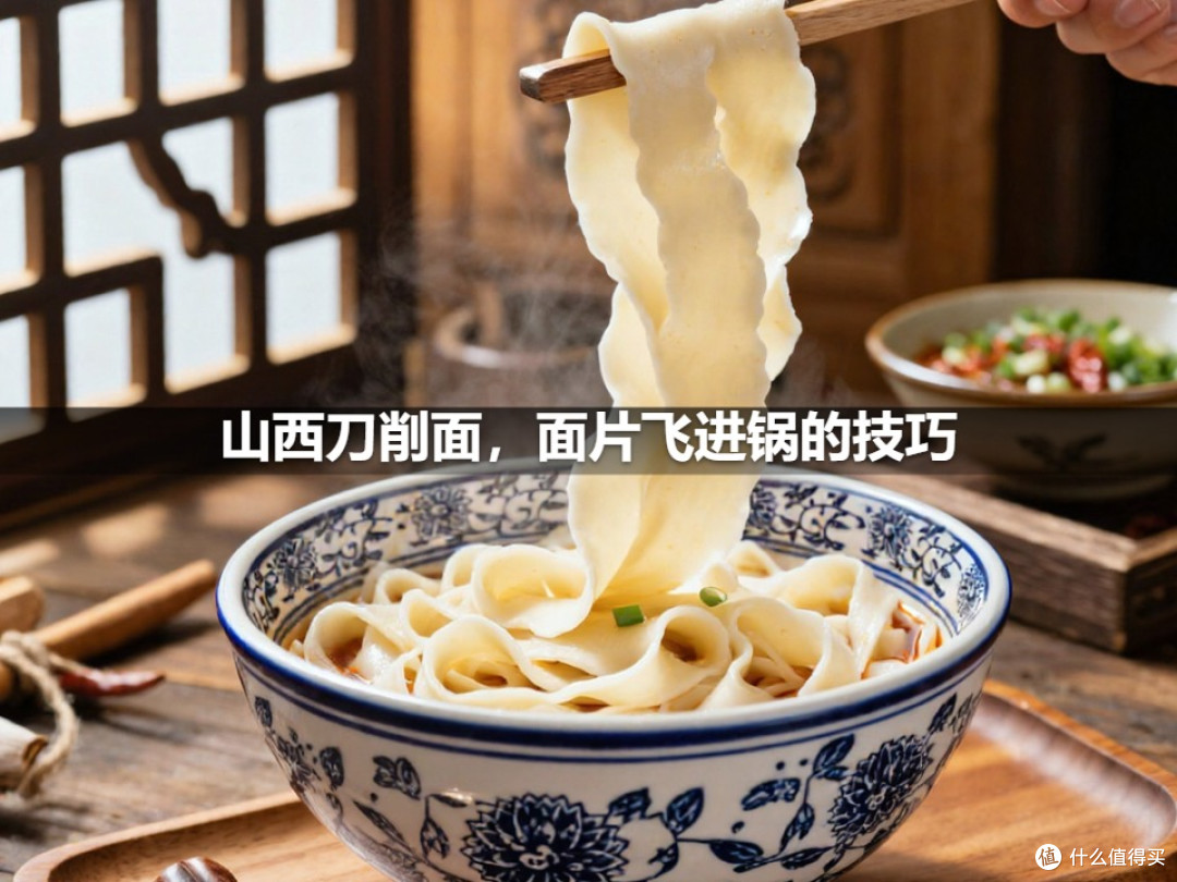 山西刀削面,面片飞进锅的技巧