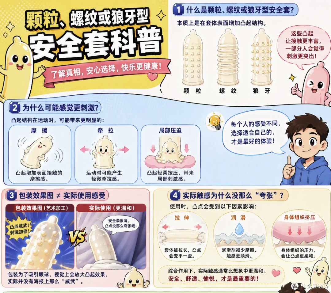 狼牙、颗粒安全套到底爽不爽?揭秘女性生理机制