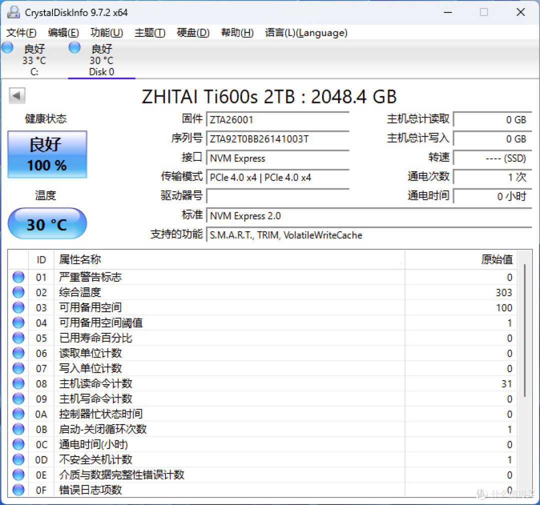Ti快了!致态Ti600s 2TB固态硬盘评测