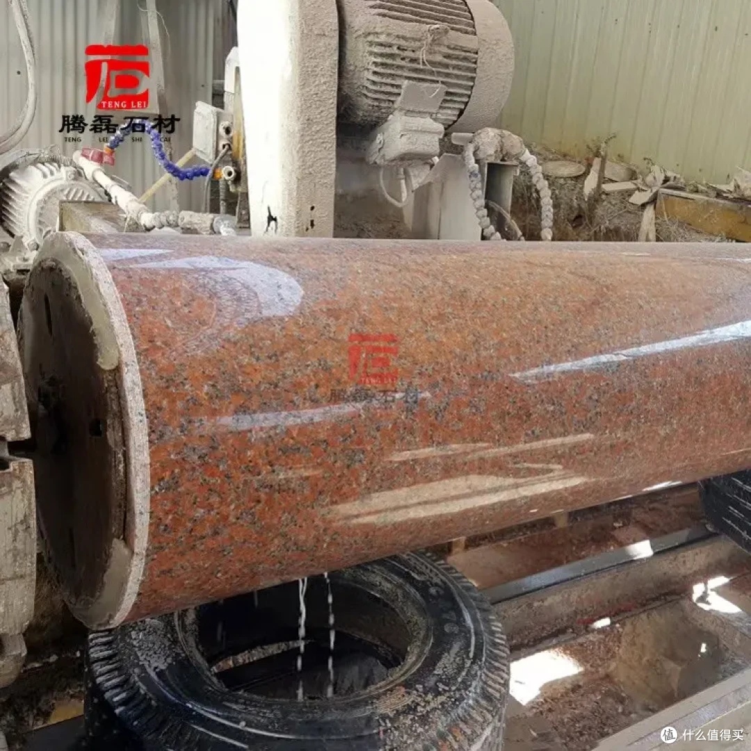 圆柱 (8).jpg 宗祠印度红石材圆柱华贵大气 家庙拜亭廊红色圆柱