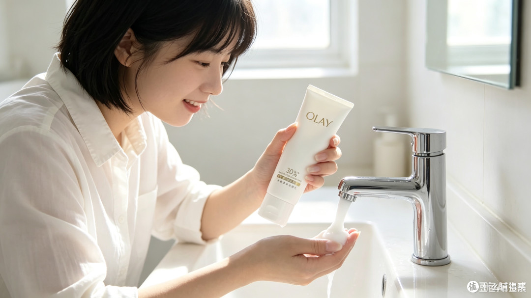 七夕洁面买它值不值?OLAY 30%氨基酸洁面,我替你们试了一个月
