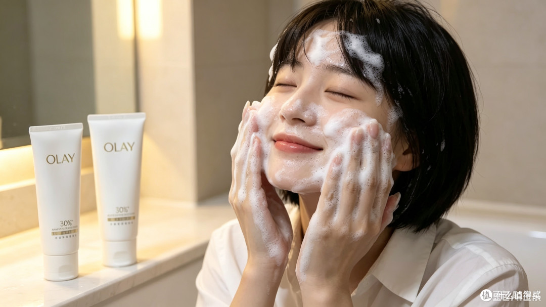 七夕洁面买它值不值?OLAY 30%氨基酸洁面,我替你们试了一个月